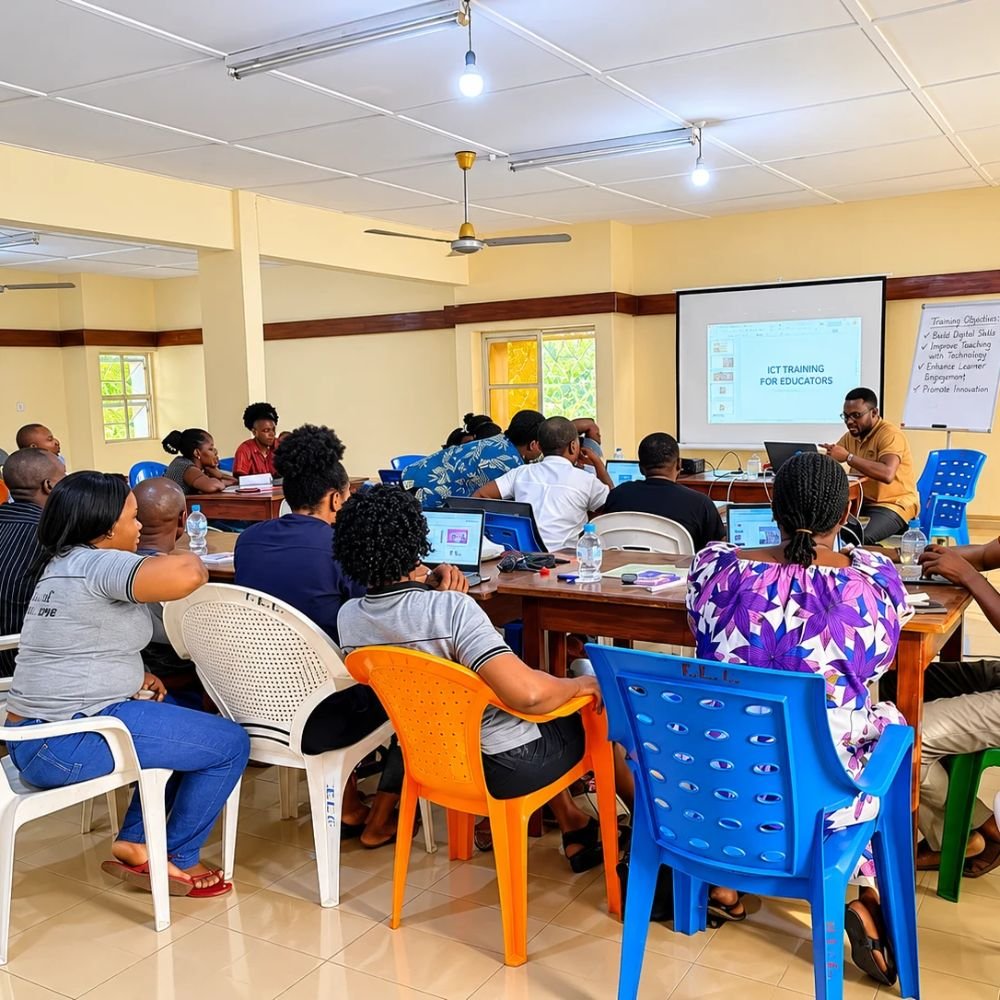 FLC Hospital staff during the training at their facility